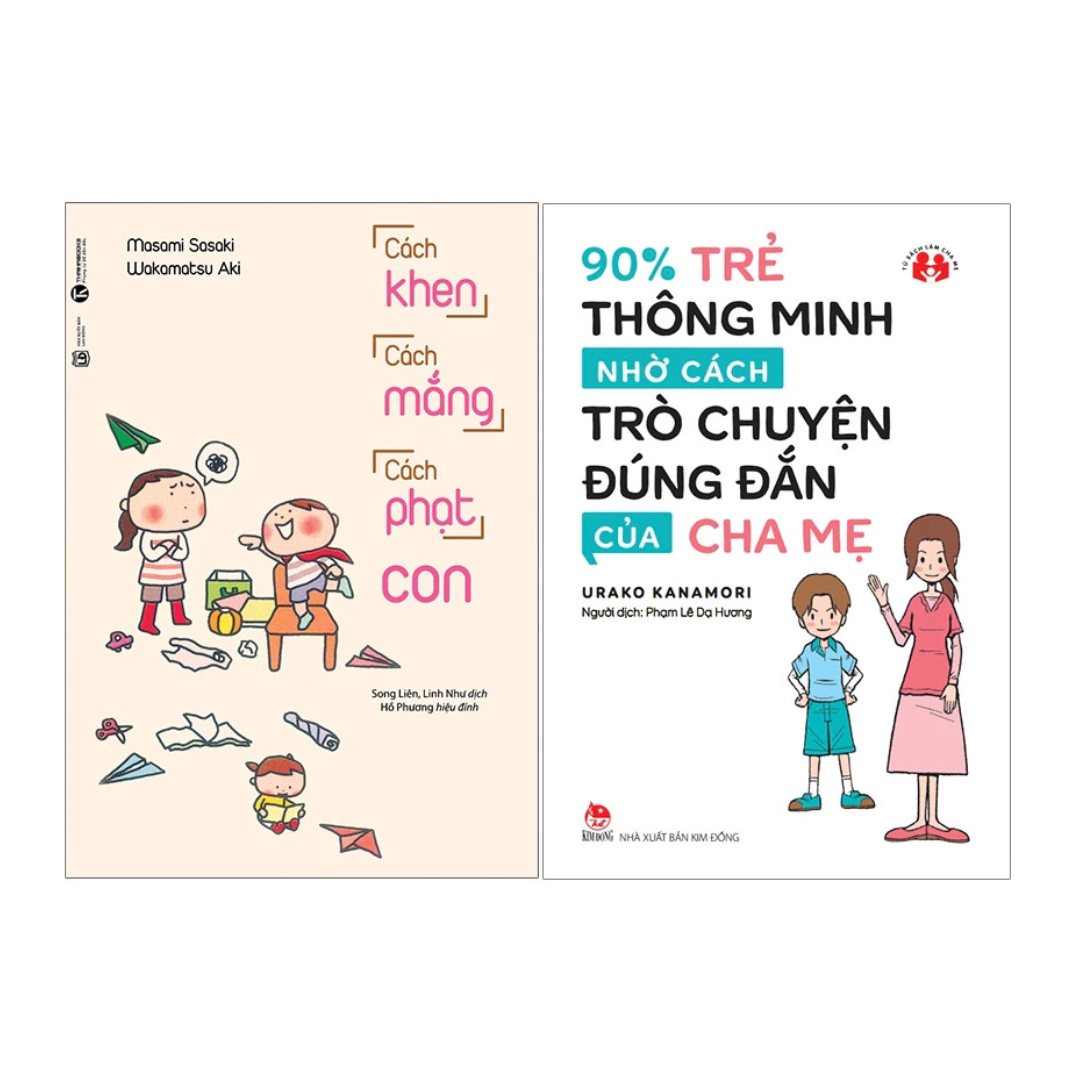 Combo Cách Khen Cách Mắng Cách Phạt Con + 90% Trẻ Thông MInh Nhờ Cách Trò Chuyện Của Cha Mẹ
