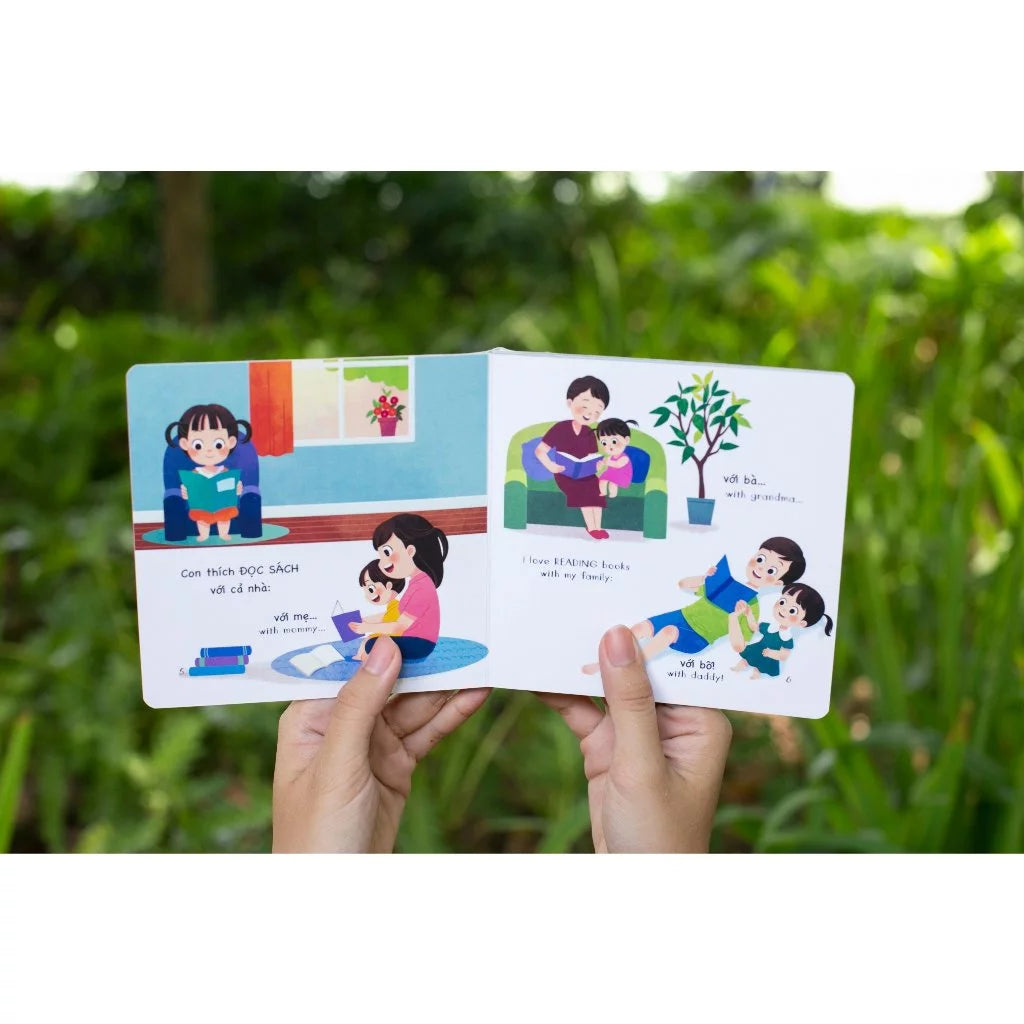 Bộ 4 Sách Bé Học Giao Tiếp Cho Trẻ 0-3 Tuổi (Song ngữ Việt-Anh)