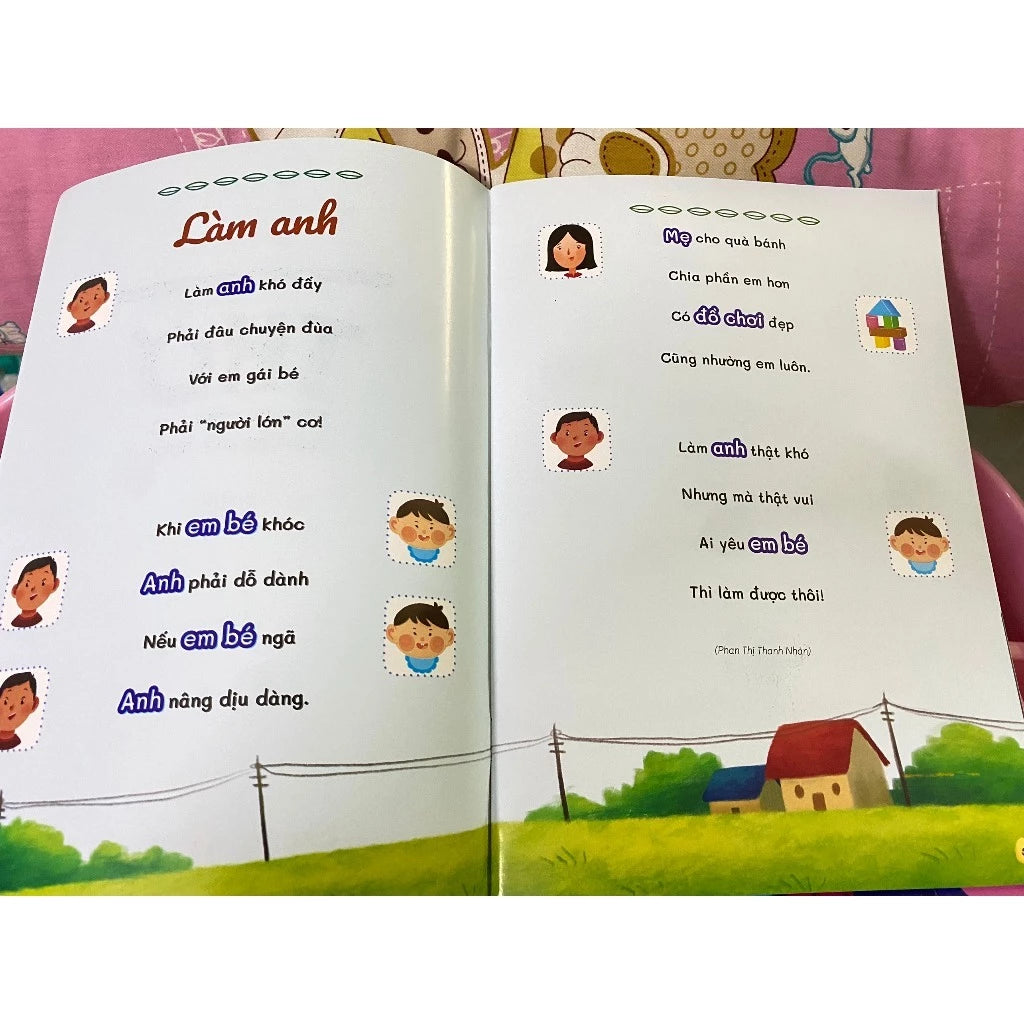 Combo 4Q Thơ, Truyện, Đồng Dao, Câu Đố, Tập Nói Tập Đọc (Bé 0-6 Tuổi)