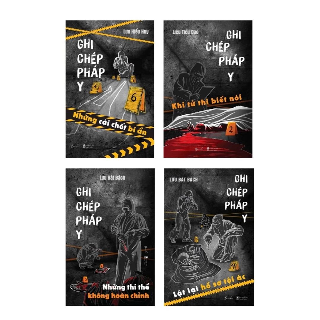 Bộ 4 Cuốn Ghi Chép Pháp Y