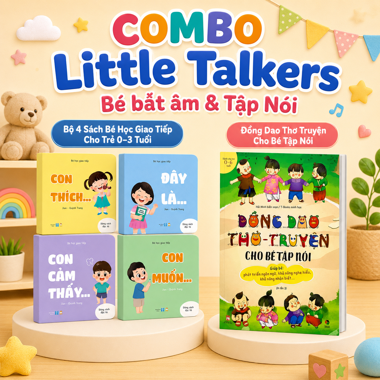 COMBO Little Talker - Bé Bật Âm & Tập Nói