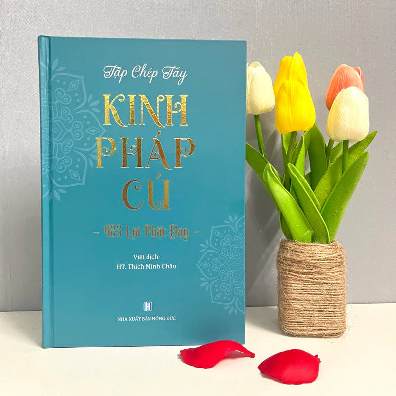 Sổ Chép Tay Kinh Pháp Cú - 423 Lời Phật Dạy (Bìa cứng, chữ in mờ)