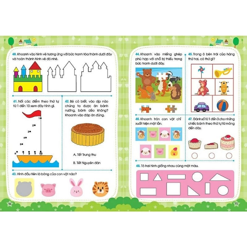 Combo 3Q: Rèn Luyện Não Trái Não Phải Dành Cho Trẻ Từ 3-6 Tuổi