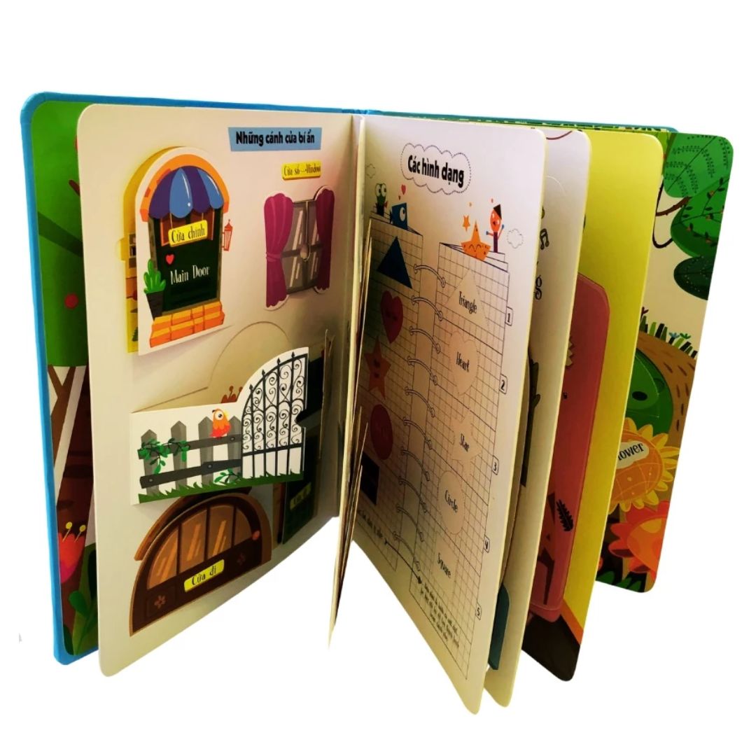 Lift-The-Flap Lật mở khám phá - First 100 Words - 100 từ đầu tiên về thế giới quanh em (Song ngữ Việt Anh)