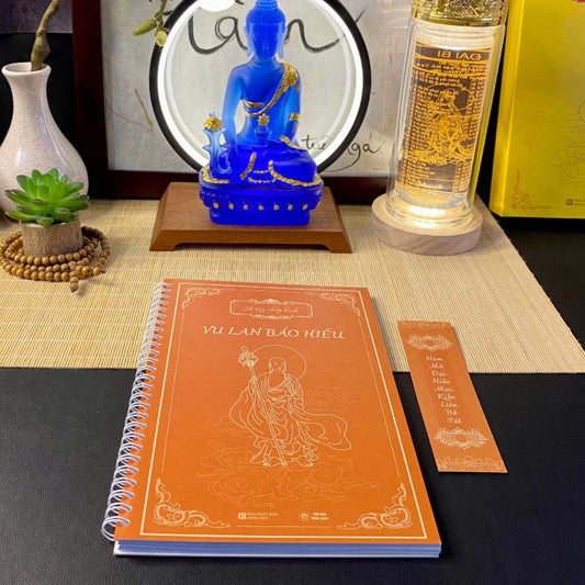 Sổ tay chép kinh Vu Lan Báo Hiếu chữ mờ