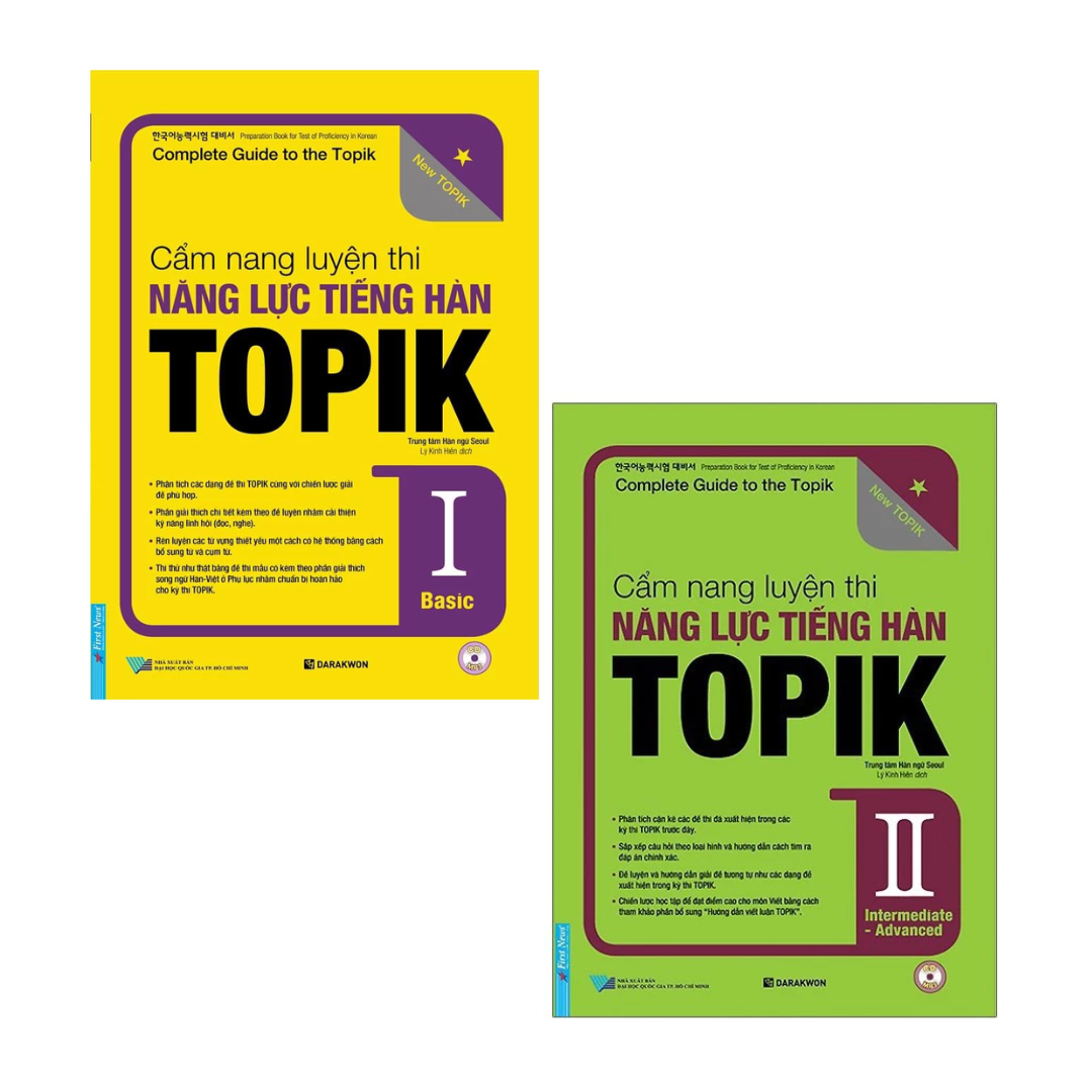 [Pre-order] Cẩm Nang Luyện Thi Năng Lực Tiếng Hàn TOPIK I & TOPIK II (Lẻ & Combo)
