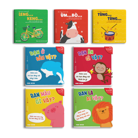 [Pre-order] Combo 7Q Ehon Khám phá thế giới - Bạn là ai vậy và Âm thanh quanh bé
