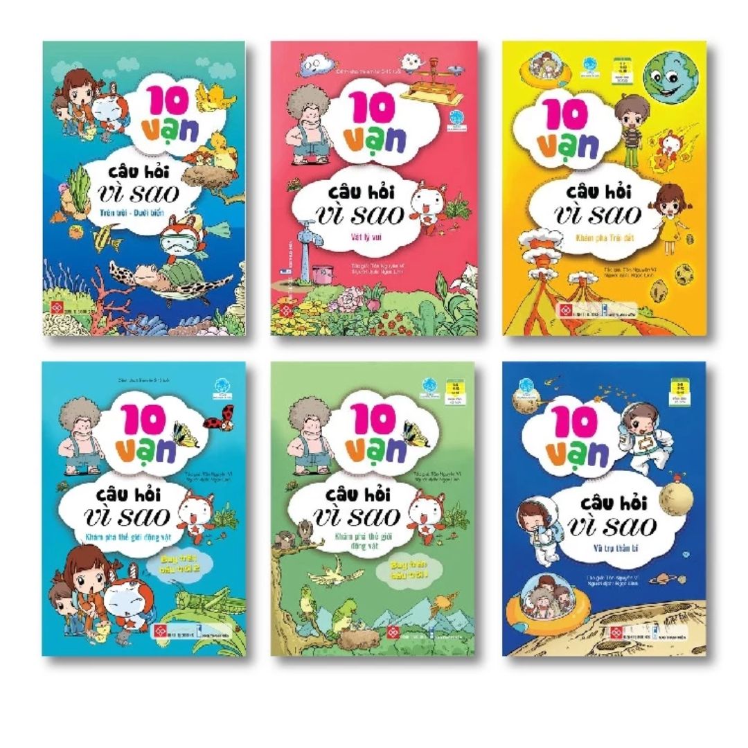 [Pre-order] Combo 6 Cuốn: 10 Vạn Câu Hỏi Vì Sao (cho trẻ 5-15 tuổi)