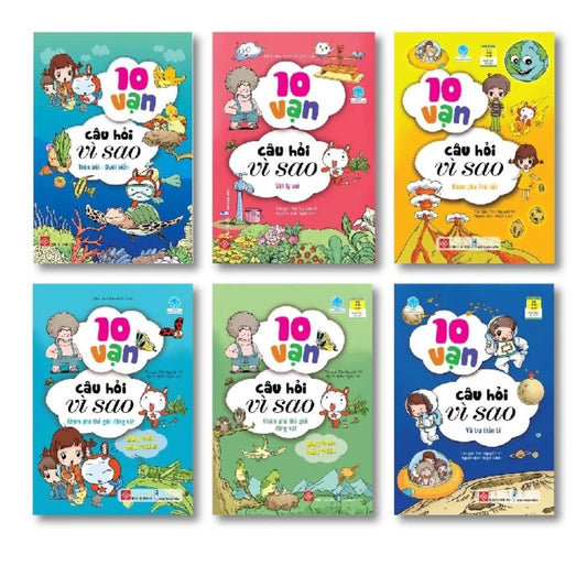 [Pre-order] Combo 6 Cuốn: 10 Vạn Câu Hỏi Vì Sao (cho trẻ 5-15 tuổi)