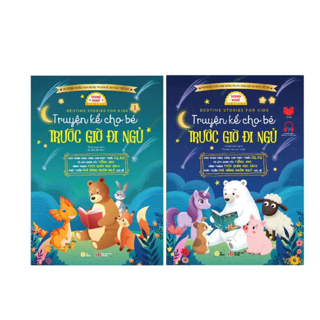 [Pre-order] Combo 2 Tập Truyện Kể Cho Bé Trước Giờ Đi Ngủ (Song ngữ Việt Anh - kèm file nghe)