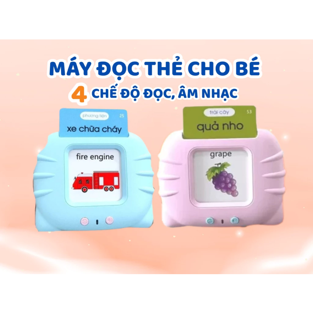 [Pre-order] Máy Đọc Thẻ Flashcard Thông Minh Song Ngữ Anh Việt cho bé