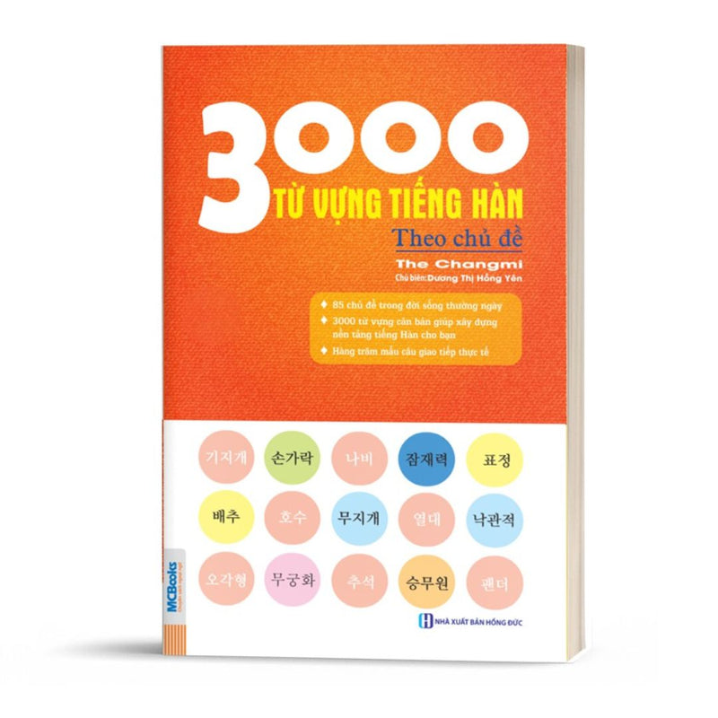 3000 Từ Vựng Tiếng Hàn Theo Chủ Đề tại Tidosa