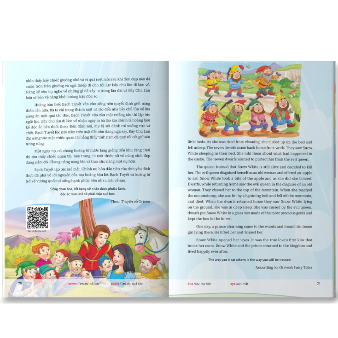 [Pre-order] Combo 2 Tập Truyện Kể Cho Bé Trước Giờ Đi Ngủ (Song ngữ Việt Anh - kèm file nghe)