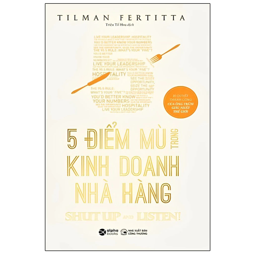 [Pre-order] Bộ Sách Hay Nhất Về Kinh Doanh Nhà Hàng (Combo & Lẻ)