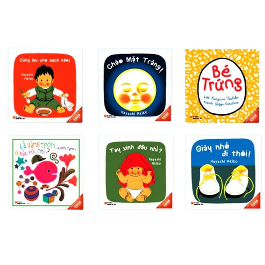 [Pre-order] Bộ 6 Cuốn Ehon Nhật Bản Giờ Chơi Của Bé (0-3 Tuổi)