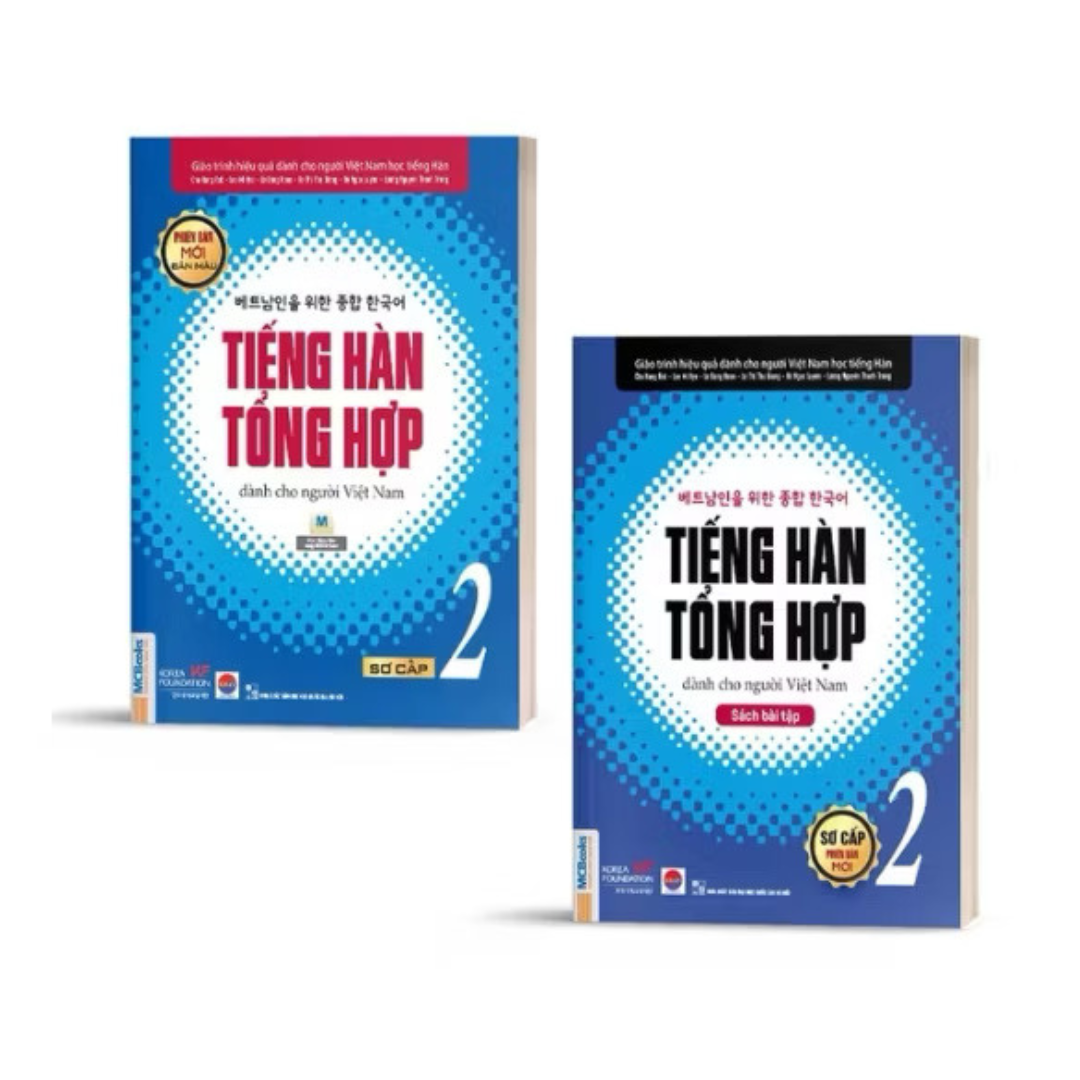 [Pre-order] Combo Tiếng Hàn Tổng Hợp dành cho người Việt Nam - Sơ cấp 1 & 2 (Sách Bài Học & Bài Tập)