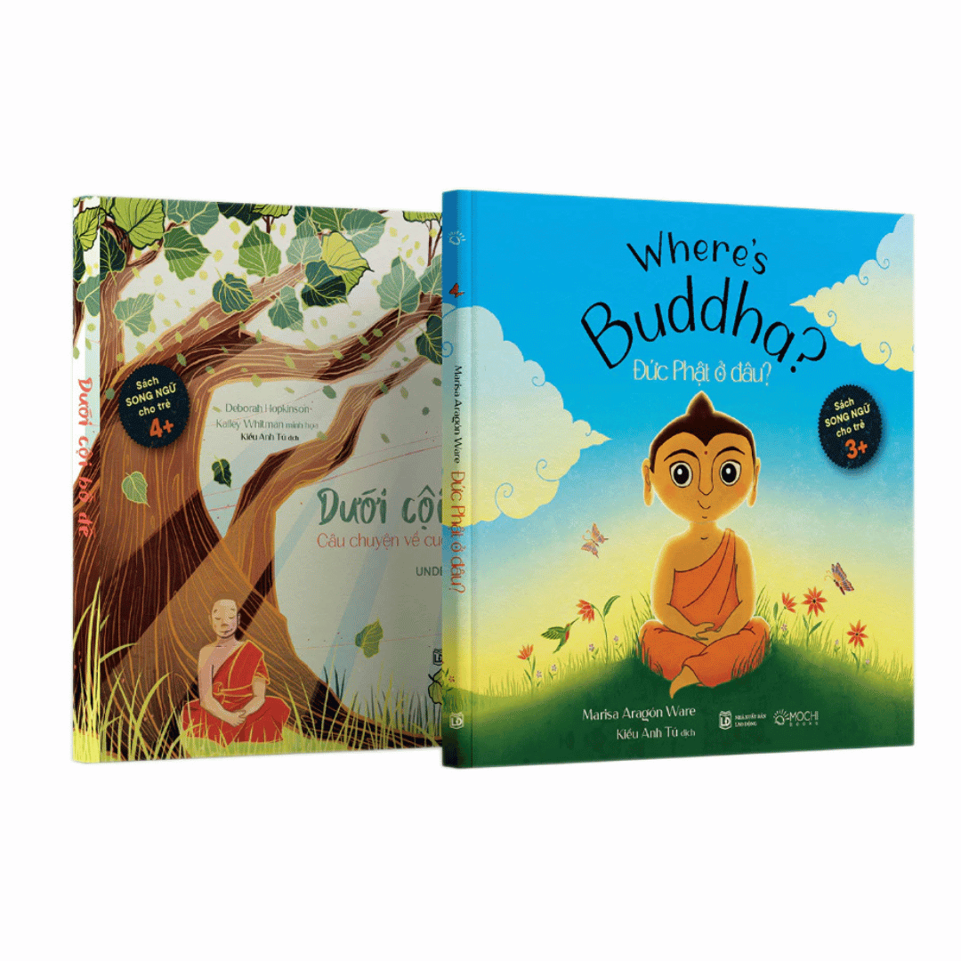 [Pre-order] Combo 2Q: Đức Phật Ở Đâu + Dưới Cội Bồ Đề - Câu Chuyện Về Cuộc Đời Đức Phật (Song Ngữ Anh - Việt)