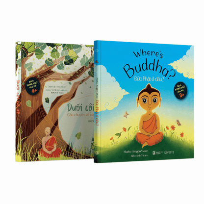 [Pre-order] Combo 2Q: Đức Phật Ở Đâu + Dưới Cội Bồ Đề - Câu Chuyện Về Cuộc Đời Đức Phật (Song Ngữ Anh - Việt)