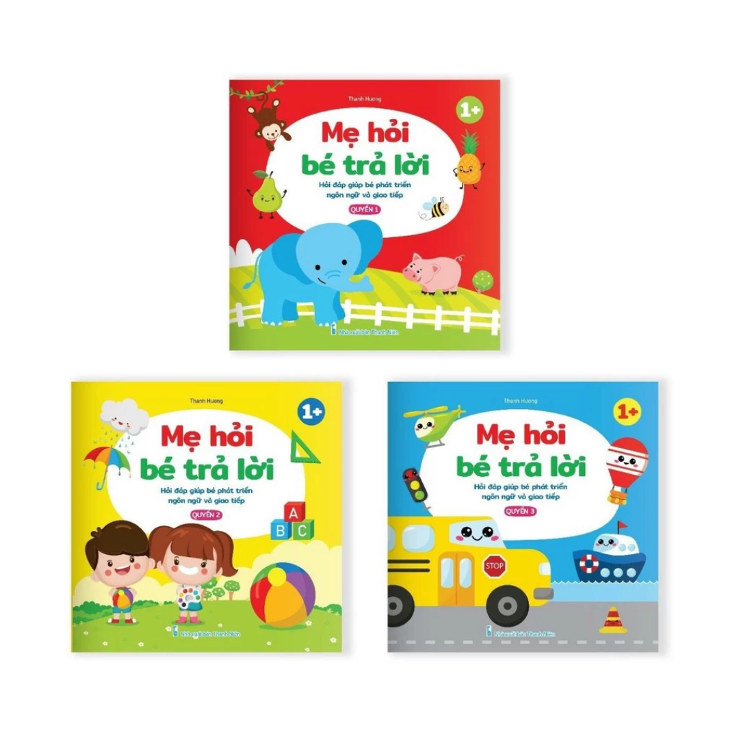 [Pre-order] Combo 3Q Phát Triển Ngôn Ngữ Mẹ Hỏi Bé Trả Lời (0-3 tuổi)