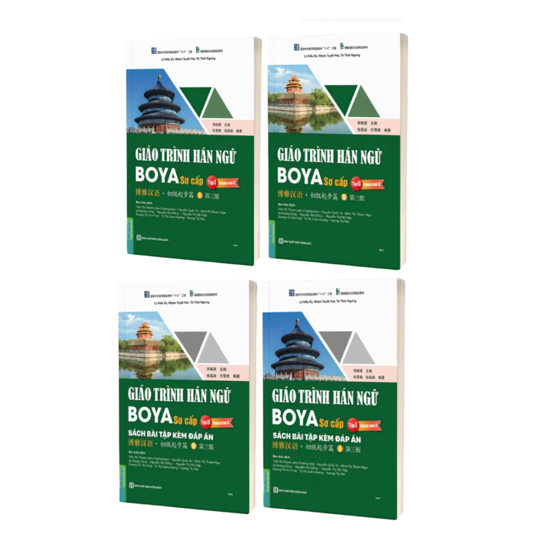 Combo Giáo Trình Hán Ngữ BOYA Sơ Cấp 1 và Sơ Cấp 2 tại Tidosa
