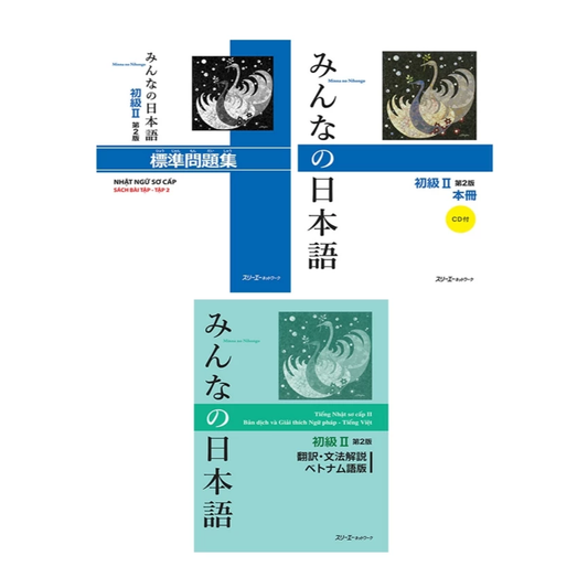 [Pre-order] Combo Tiếng Nhật Minna no Nihongo Sơ Cấp 2 - Dành Cho Trình Độ N4 (Bộ 3 Cuốn)