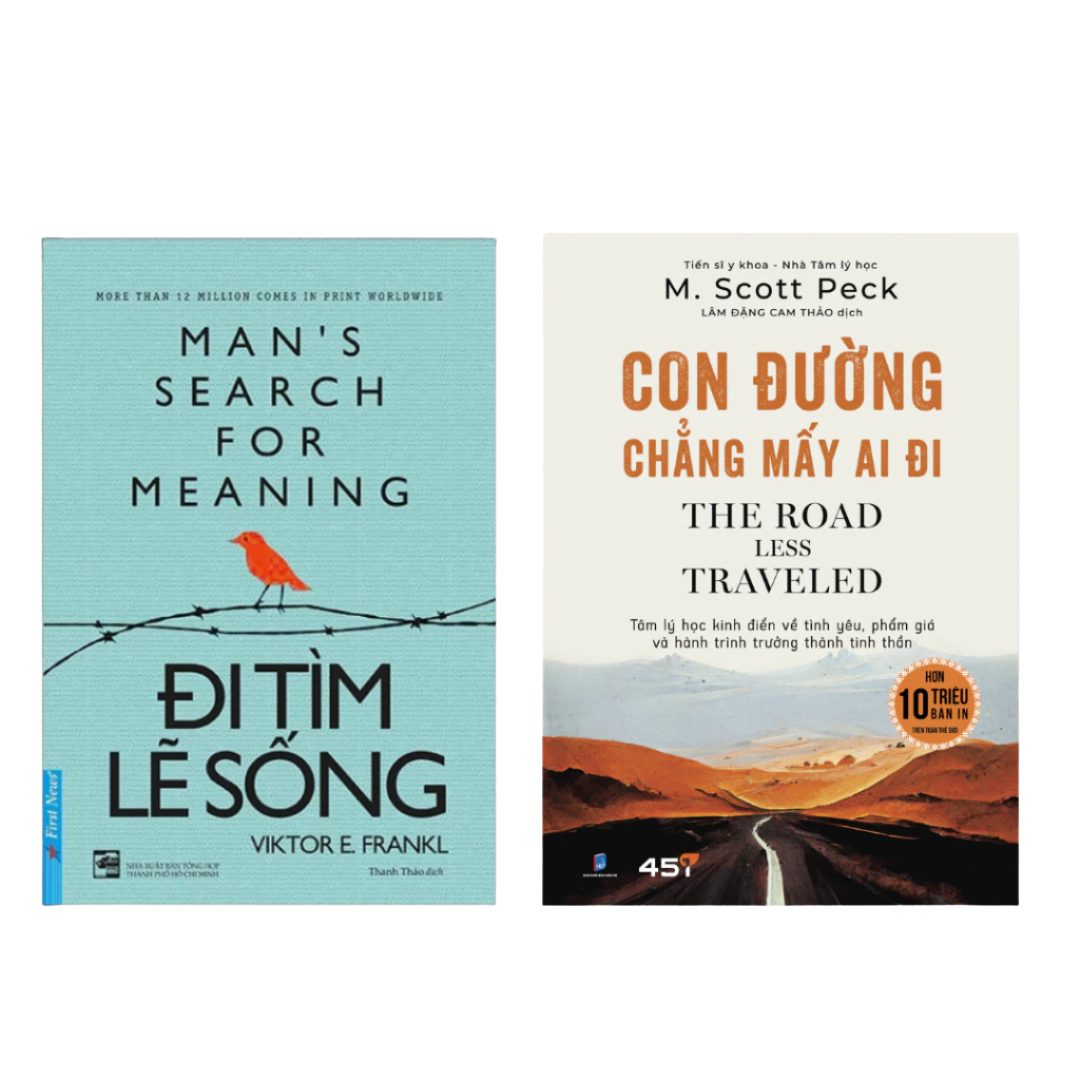 Combo Đi Tìm Lẽ Sống + Con Đường Chẳng Mấy Ai Đi