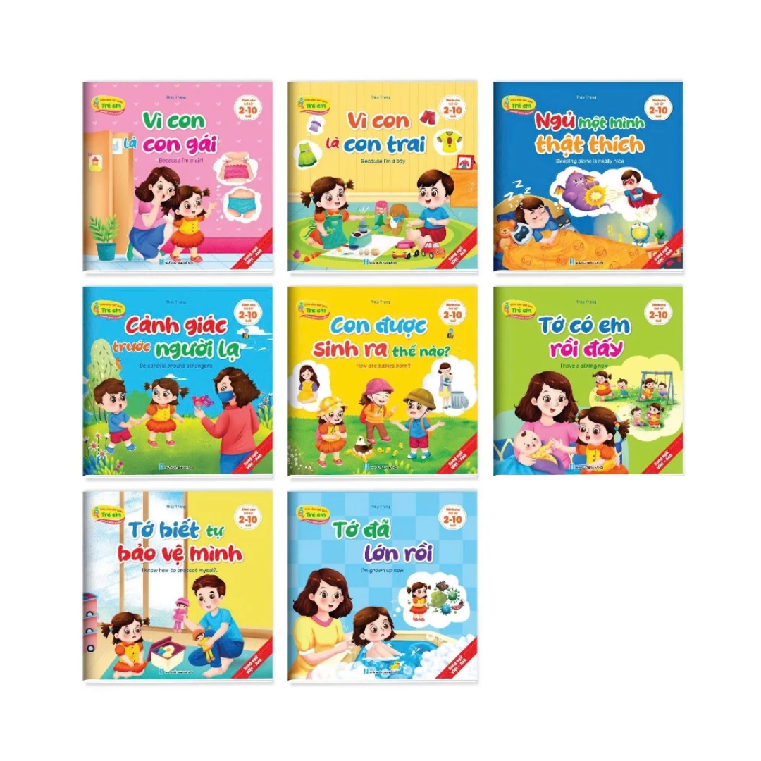 [Pre-order] Combo 8Q Giáo Dục Giới Tính Cho Trẻ Em (2-10 tuổi)