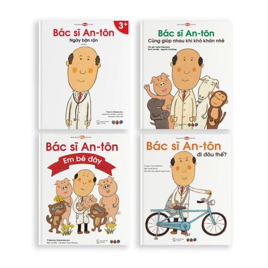 [Pre-order] Combo 4Q Ehon Tranh Truyện Bác Sĩ Anton - Phát triển tư duy EQ (từ 3 tuổi)