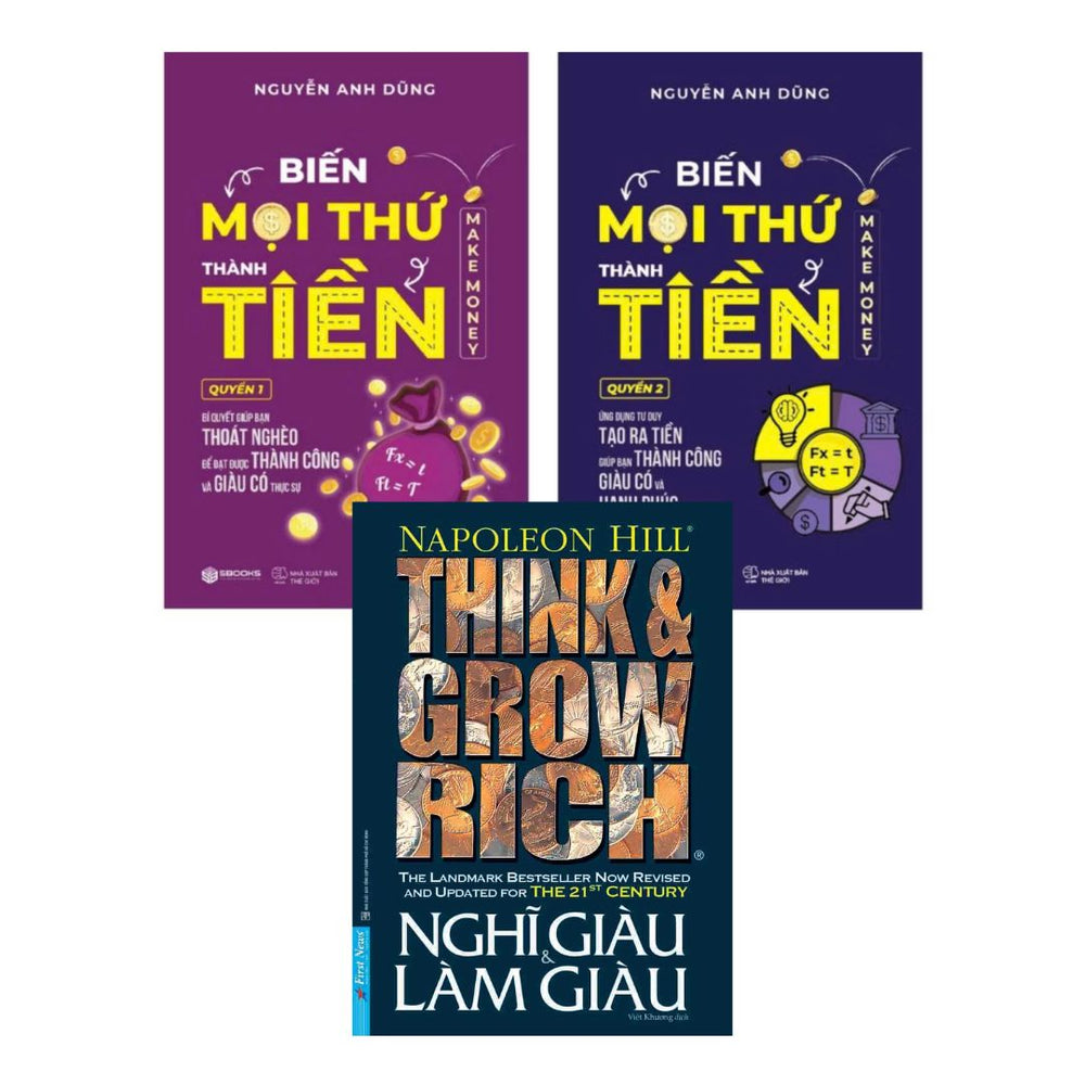 Biến Mọi Thứ Thành Tiền (Quyển 1+2) + Nghĩ Giàu Và Làm Giàu