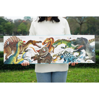 [Pre-order] Big book of big dinosaurs - Cuốn sách khổng lồ về các loài khủng long (Dành cho trẻ 2 - 12 tuổi)