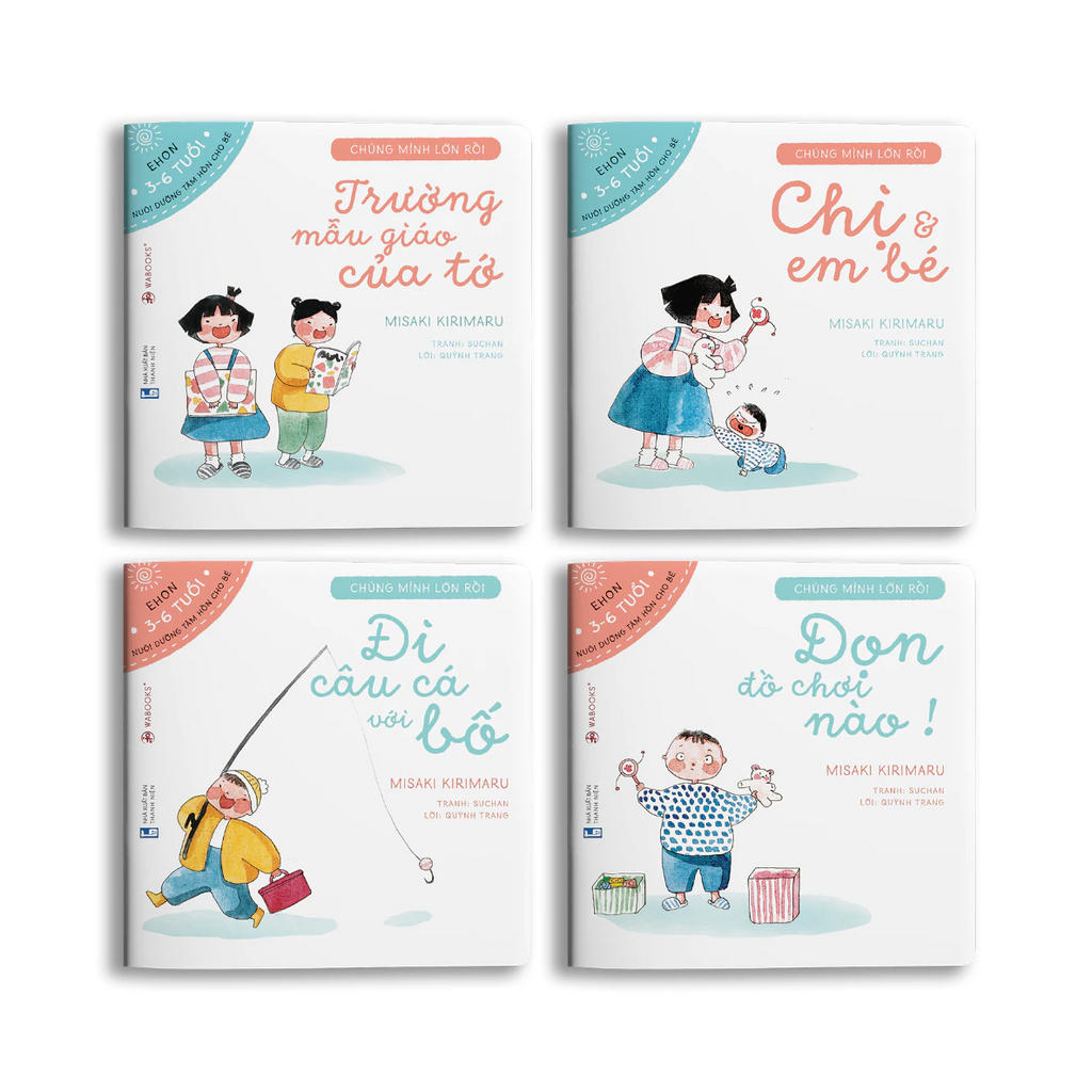Bộ 4 cuốn Chúng Mình Lớn Rồi - Ehon cho trẻ 3-6 tuổi