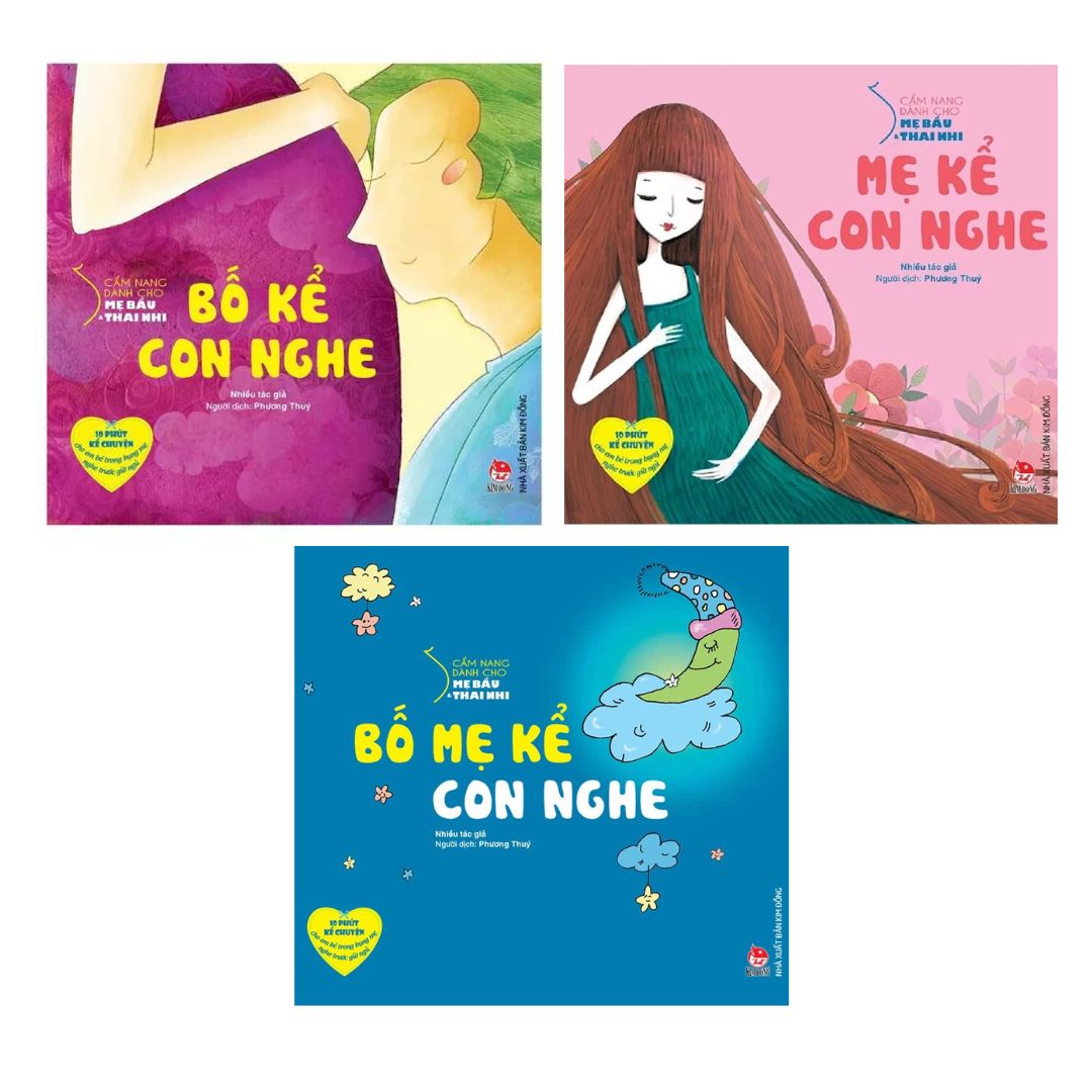 [Pre-order] Bố Kể Con Nghe & Mẹ Kể Con Nghe - Cẩm Nang Dành Cho Mẹ Bầu Và Thai Nhi (Combo & Lẻ)