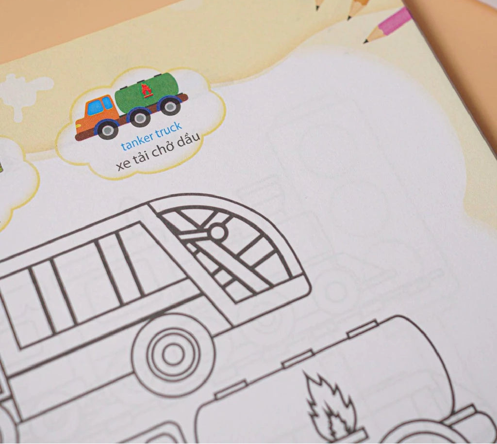 [Pre-order] Sách Tô Màu 9999 - Thỏa Sức Sáng Tạo (Song ngữ Anh Việt cho bé 2-6 tuổi)