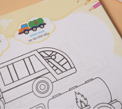 [Pre-order] Sách Tô Màu 9999 - Thỏa Sức Sáng Tạo (Song ngữ Anh Việt cho bé 2-6 tuổi)