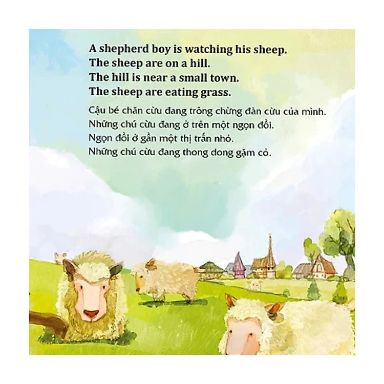 [Pre-order] Combo Học Tiếng Anh cùng truyện ngụ ngôn song ngữ: Thỏ và Rùa + Cậu bé chăn cừu và con sói + Sư tử và chuột