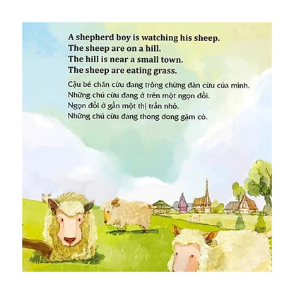 [Pre-order] Combo Học Tiếng Anh cùng truyện ngụ ngôn song ngữ: Thỏ và Rùa + Cậu bé chăn cừu và con sói + Sư tử và chuột