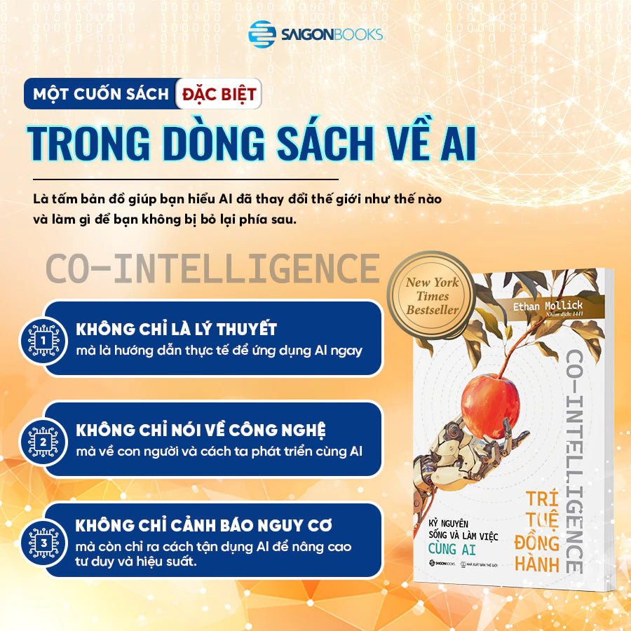 [Pre-order] Trí Tuệ Đồng Hành Co-Intelligence - Kỷ Nguyên Sống và Làm Việc cùng AI