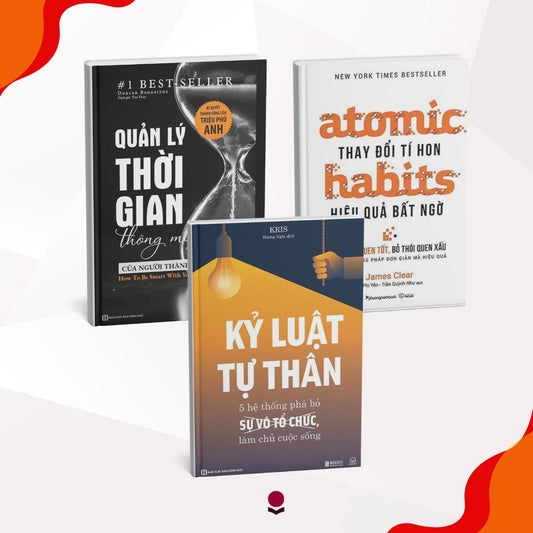 COMBO THÁNG 11: Kỷ Luật Tự Thân + Quản Lý Thời Gian Thông Minh Của Người Thành Đạt + Atomic Habits