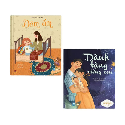 [Pre-order] Combo Sách ru Đêm Ấm + Dành Tặng Riêng Con - Bìa cứng (Dành cho bé 0-6 tuổi)