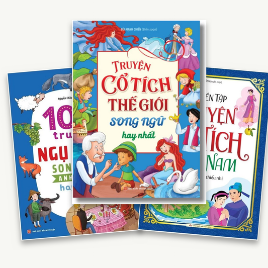 Combo 3 truyện ngụ ngôn và cổ tích cho bé
