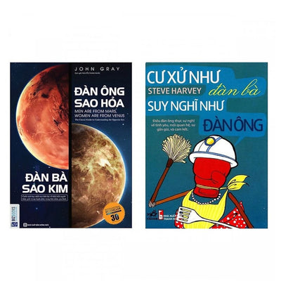 Combo Đàn Ông Sao Hỏa Đàn Bà Sao Kim + Cư Xử Như Đàn Bà, Suy Nghĩ Như Đàn Ông