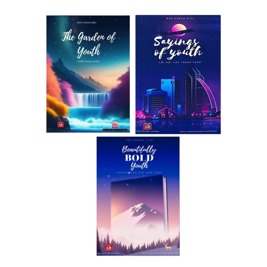 Combo 3 sách song ngữ Garden of Youth Anh Việt cho người lớn học tiếng Anh