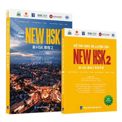 Combo Giáo Trình New HSK 2 và Sổ Tay New HSK 2