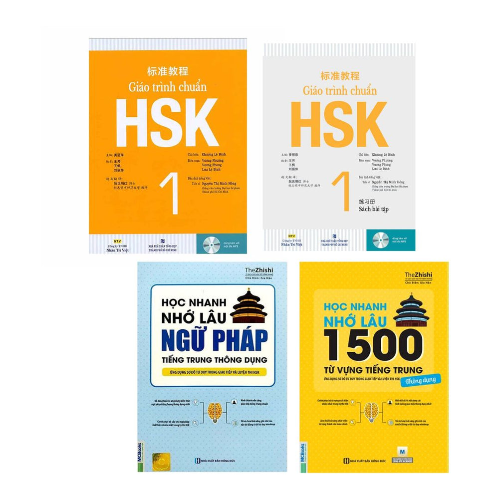 [Pre-order] Combo Học Tiếng Trung Cho Người Mới Bắt Đầu - HSK 1