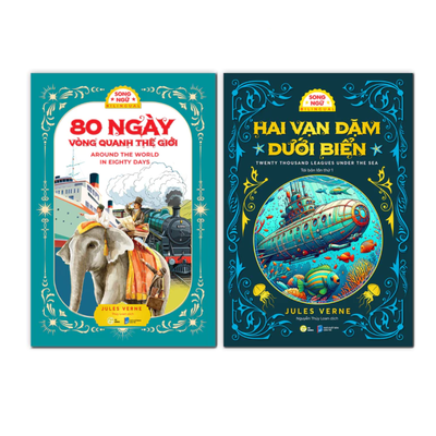 [Pre-order] Combo Hai Vạn Dặm Dưới Biển & 80 Ngày Vòng Quanh Thế Giới (Song Ngữ Việt Anh)