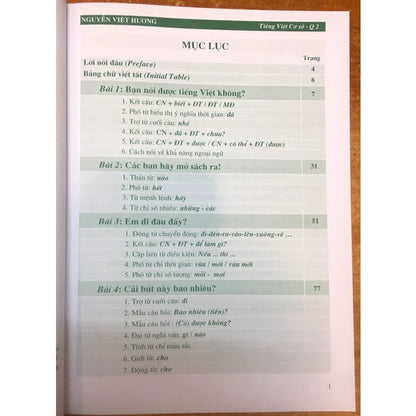 [Pre-order] Combo Tiếng Việt Cơ Sở Dành Cho Người Nước Ngoài Quyển 1 + Quyển 2