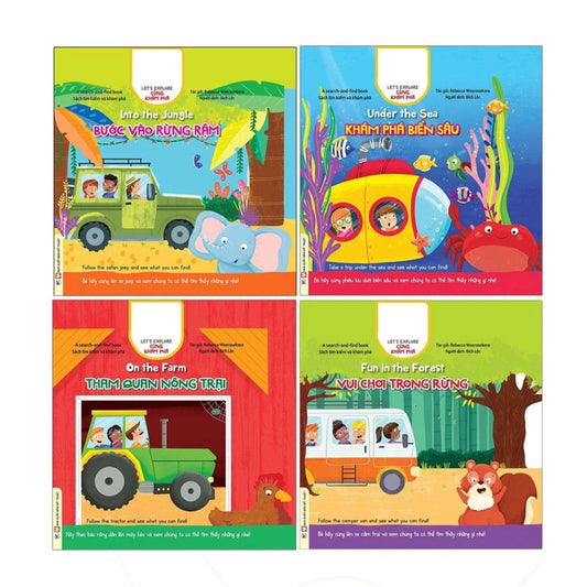 [Pre-order] Combo 4Q Cùng Khám Phá cho bé - Let's Explore (Song ngữ Việt Anh)