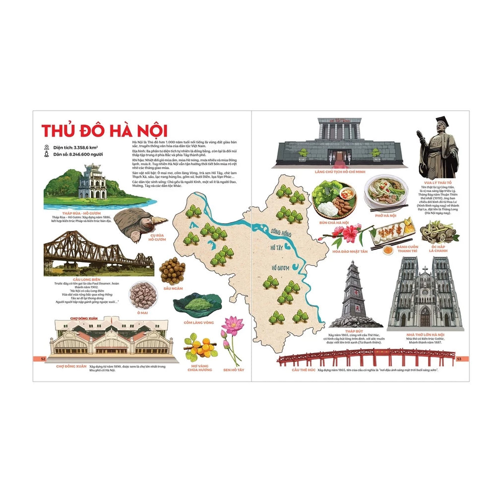[Pre-order] Đất nước Gấm Hoa - Atlas Việt Nam (bìa cứng)