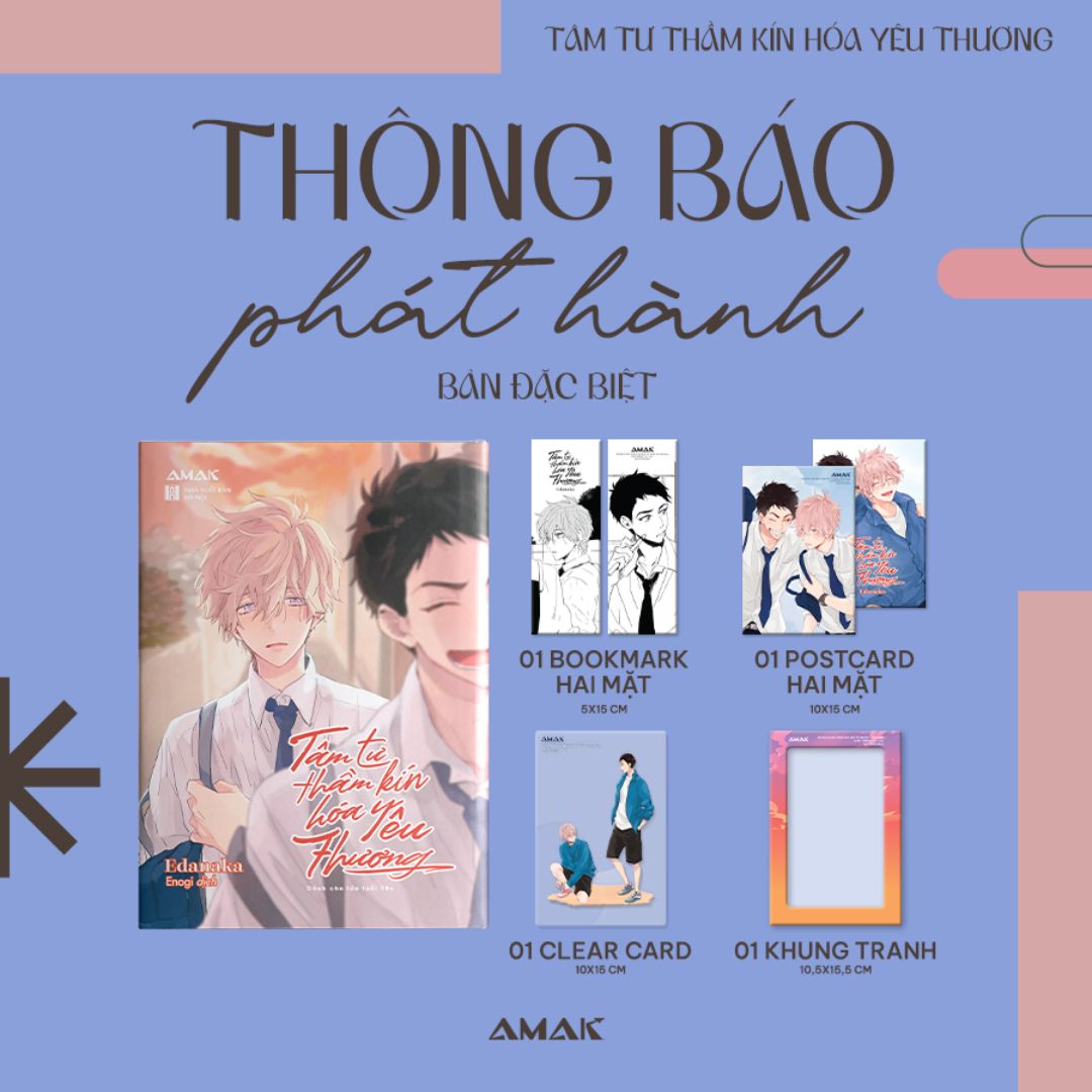 [Pre-order] Tâm tư thầm kín hóa yêu thương (BL Đam Mỹ)