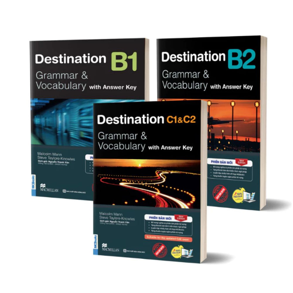 [Pre-order] Trọn Bộ Giáo Trình Destination Grammar & Vocabulary B1, B2, C1&C2 (Phiên bản mới, kèm đáp án)
